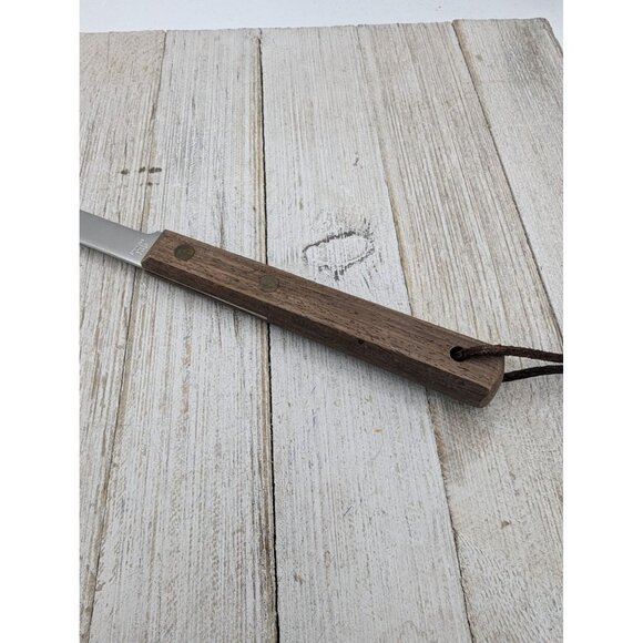 Utility All Purpose Carving Slicing Knife Serrated 2 Prongs 7" Blade Japan 12" - Picture 5 of 7